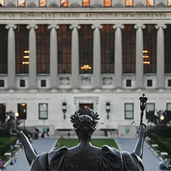 Alma mater statue